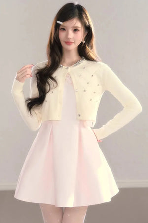 Classic French Waist-Cinching Dress