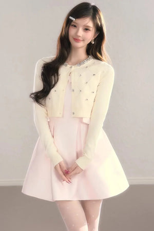 Classic French Waist-Cinching Dress