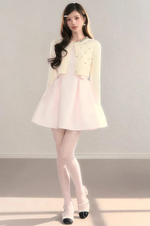 Classic French Waist-Cinching Dress
