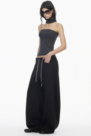 Classic Wide-Leg Fleece Sweatpants
