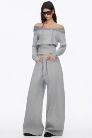 Classic Wide-Leg Fleece Sweatpants