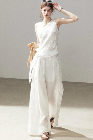 Clear Sky Sleeveless Top Set-Up