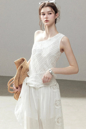 Clear Sky Sleeveless Top Set-Up