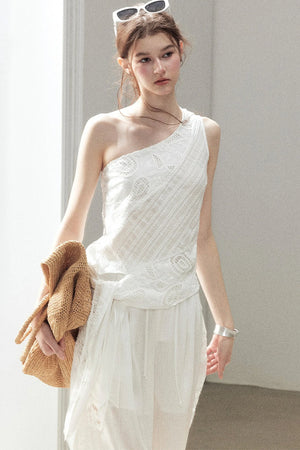 Clear Sky Sleeveless Top Set-Up