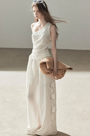 Clear Sky Sleeveless Top Set-Up