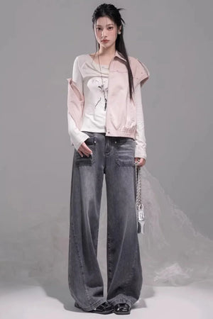 Cloud Beige Lyocell Blouse Set