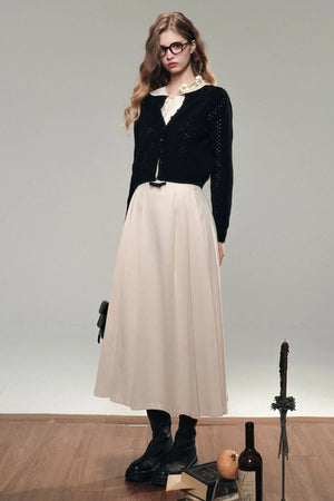 Cloud Collector Lace Woolen Blouse Set-Up