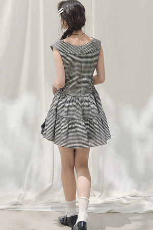 Cloud Garden Plaid Dress