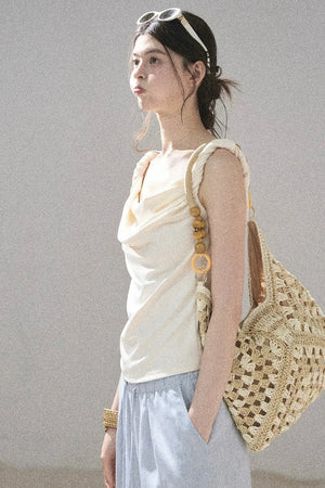 Cloud-Kissed Off-Shoulder Top