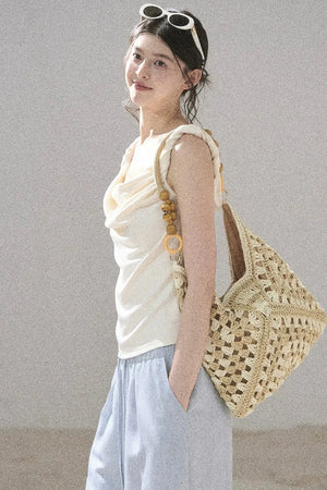 Cloud-Kissed Off-Shoulder Top