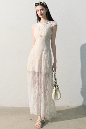 Cloud Lace Jacquard Dress