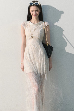 Cloud Lace Jacquard Dress