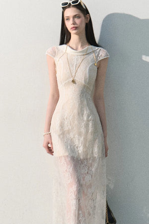 Cloud Lace Jacquard Dress