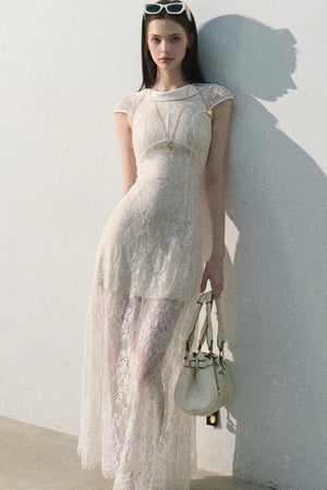 Cloud Lace Jacquard Dress