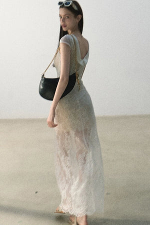 Cloud Lace Jacquard Dress