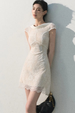 Cloud Lace Jacquard Dress