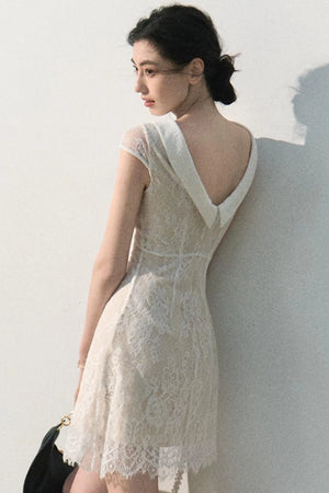 Cloud Lace Jacquard Dress