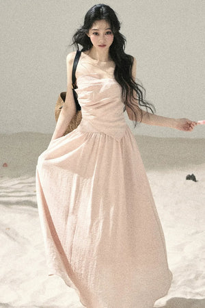 Cloud-Like Strapless Summer Dress
