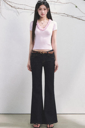 Cloud Lyocell Ruffled Blouse