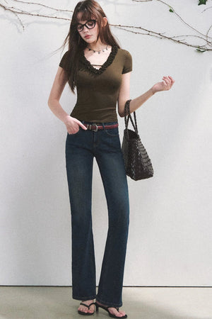 Cloud Lyocell Ruffled Blouse