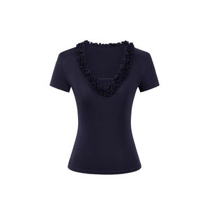 Cloud Lyocell Ruffled Blouse