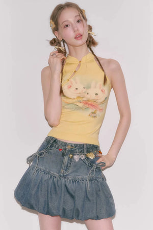 Cloud Rabbit Knitted Vest