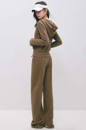 Cloud-Velvet Hooded Sweatshirt Set-Up