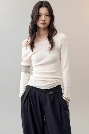 Cloud Yarn Long-sleeved Top