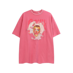 Clown Print Short Sleeve T-Shirt