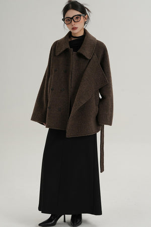 Coffee Woolen Jacket