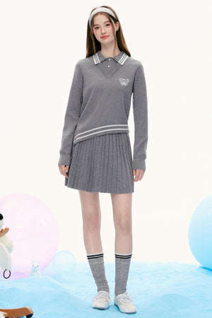 College Style High-End Sweater Set-Up
