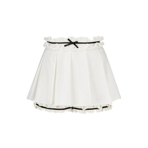 College Style Pleated Lace Skirt