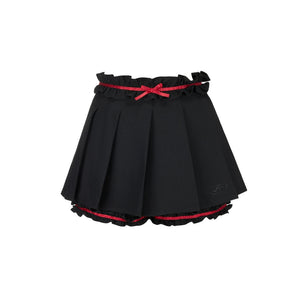 College Style Pleated Lace Skirt