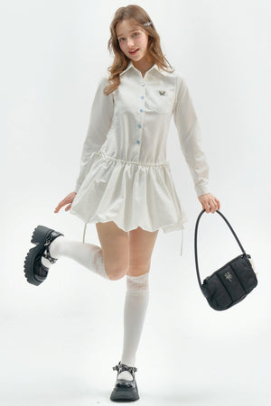 College Style Polo Collar Dress
