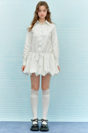 College Style Polo Collar Dress