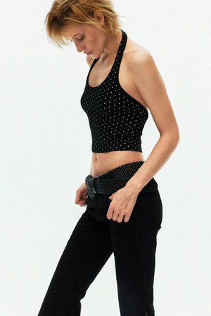 Color-Block Halter Camisole Top