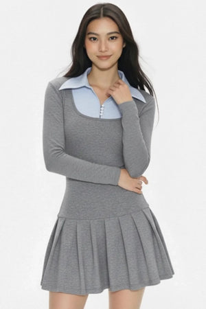 Color-Block Layered Dress