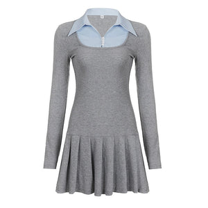 Color-Block Layered Dress
