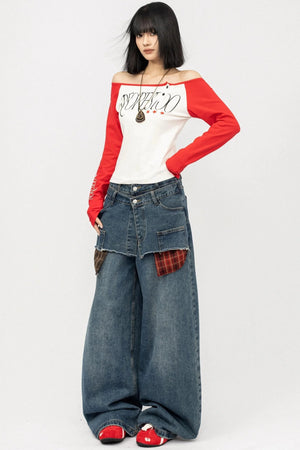 Color-block Long Sleeve Shirt