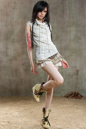 Color-Block Skort Deluxe Skirt