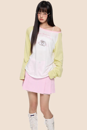 Color Block Sun Protection Smock Top