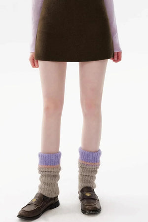 Color-Block Wool Socks