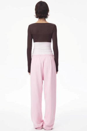 Color-Blocked Carrot Pants