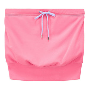 Color-Blocked Drawstring Tube Top