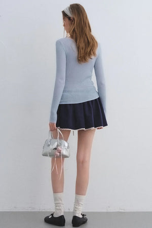 Color-Blocked Knit Camisole Top