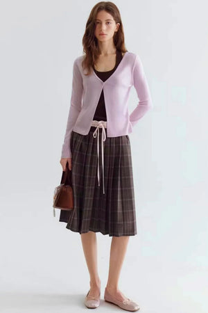 Color-Blocking Knit Cardigan