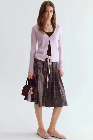 Color-Blocking Knit Cardigan