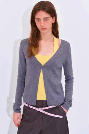 Color-Blocking Knit Cardigan