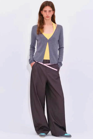 Color-Blocking Knit Cardigan