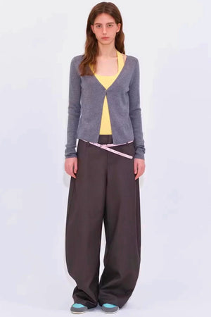 Color-Blocking Knit Cardigan